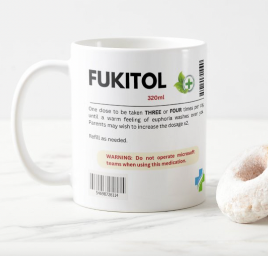 Fukitol funny mug