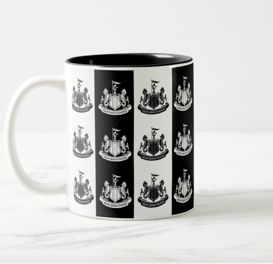 Newcastle United Black and White Mug