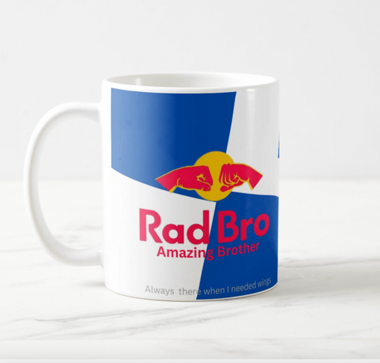 Rad Bro mug for awesome brothers